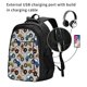 thumbnail image 2 of Fotbe Color Tractor Mochila con Estampado y Puerto USB para Hombre y Mujer, Mochila Antirrobo, Mochila de Viaje, Mochila Escolar, Mochila Universitaria, 2 of 7