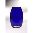 thumbnail image 1 of Vase Ovale en Verre Cobalt de 8,5 Po de Haute Qualité, 1 of 1