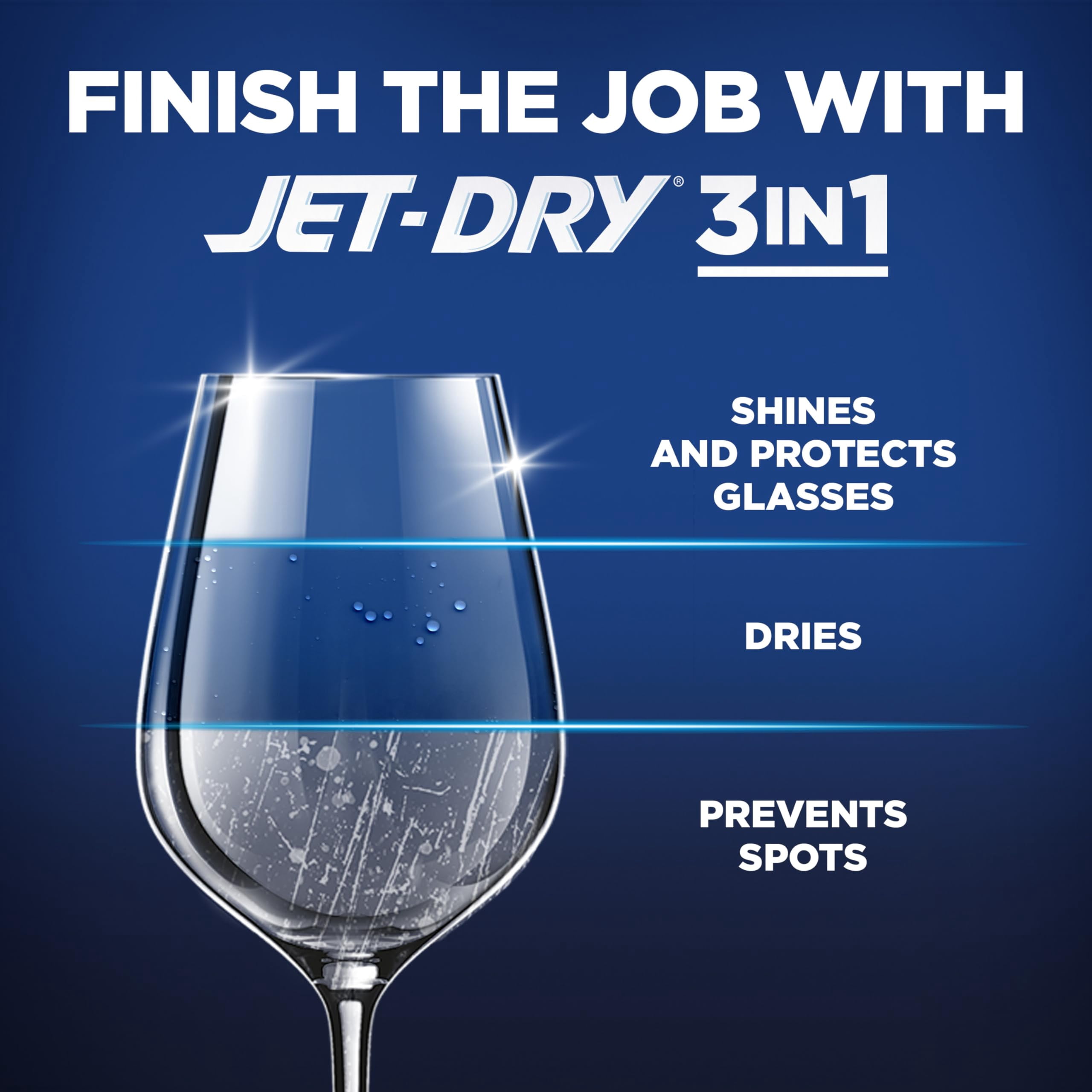 Finish Jet-Dry Dishwasher Rinse Aid, Compatible AIS1&nbsp;with Dishwasher Detergent, Prevents Spots & Residues, Dries, Shine & Protects, 32 oz, 300 washes