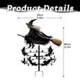 thumbnail image 2 of The Enchanted Witch Garden Wind Spinner Outdoor Halloween Decorations Witch Bat Wind Spinner Yard Decor Lawn Ornament Garden Stake Seasonal Outdoor Display, 2 of 5