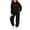 Black, variant on Green Kids Hoodie and Jogger Set 2-Piece, Heartbeat Print Loungewear Tracksuit, Unisex Casual Outfit for Boys Girls Ages 4-14Y,Size 2-3T