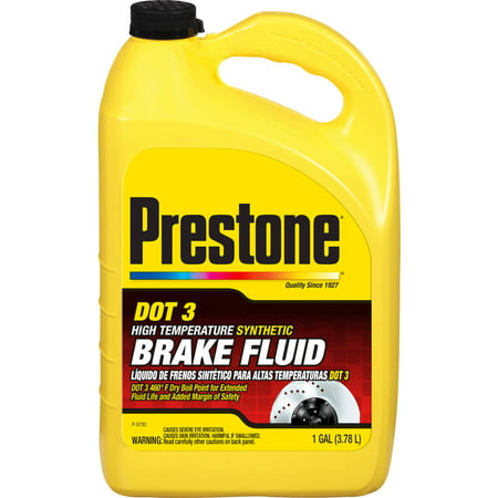 Prestone DOT 3 Brake Fluid, 1 Gallon (Best Racing Brake Fluid)