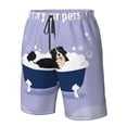 thumbnail image 4 of Fuzoiu Bernese Mountain Dog Sitting Bath Tub Print Men's Beach Shorts,Men's Swim Trunks,Quick Dry Board Shorts with Pockets,Men's Bathing Suits for Surfing, Running, and Casual Wear-Medium, 4 of 6