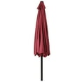 thumbnail image 4 of ABCCANOPY 9FT Patio Half Umbrella With Crank Handle, Burgundy, 4 of 7