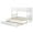 White, variant on Giantex Twin Over Twin Pull-Out Bunk Bed, Wood Bed w/Trundle Wooden Ladder & Safety High Guardrail for Home, Dorm, Apartment, White