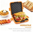 thumbnail image 3 of Microwave Toaster &amp; Sandwich Maker(<5 Min)|microwave Panini Press  Grilled Cheese Toastie Maker | Rv Fast Cooking For Home Office Dorm Dishwasher Safe Cookware, 3 of 7