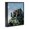 thumbnail image 3 of Stupell Industries Santa Dogs & Duck Black Framed Giclee Art design by Jim Baldwin, 17 x 17, 3 of 8