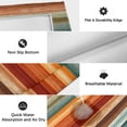 thumbnail image 5 of Orange Blue Wooden Outdoor Rug for Patio/Deck/Porch, Non-Slip Large Area Rug 4 x 6 Ft, Farmhouse Striped Modern Art Indoor Outdoor Rugs Washable Area Rugs, Reversible Camping Rug Carpet Runner, 5 of 8