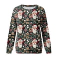 thumbnail image 7 of Futezty Women Christmas Sweatshirts 3D Digital Print Novelty Pullover Tops Funny Santa Xmas Tree Graphic Holiday Outfits, 7 of 7