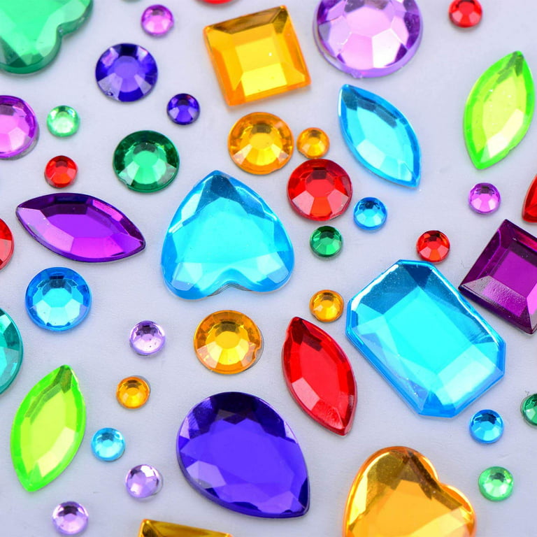 Outus Self-Adhesive Rhinestone Sticker Bling Craft Jewels Crystal Gem Stickers