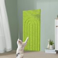 thumbnail image 1 of Alfombrilla rascadora para gatos, autoadhesiva, sin pelusa, juguete de garra DIY para afilar, recortable, rascador vertical para suelo, sofá y sillón. verde, 1 of 10