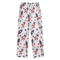 thumbnail image 2 of Rocket Pattern Pajama Pants Soft Lightweight Lounge Pants Bottoms Sleep Pants Warm Comfy, 2 of 9