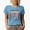 Baby Blue, variant on I'm Just Out Here Trusting God with Leopard Print & Flowers Art Merch Gift, Tan T-Shirt, Small
