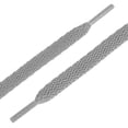 thumbnail image 4 of 5 Pares De Cordones Para Zapatillas De Deporte Alta Durabilidad Atléticos Plana Unisexo Gris Claro 130 cm/51, 4 of 4