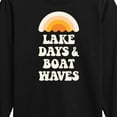 thumbnail image 3 of Instant Message - Lake Days And Boat Waves - Toddler And Youth Long Sleeve Graphic T-Shirt, 3 of 6