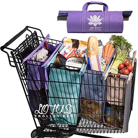 lotus trolley bags -w/ lrg cooler bag & egg/wine holder! 4 detachable, foldable