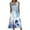 Blue-A, variant on Uaswgudfs Sleeveless Flowy Summer Midi Dress - Women's Casual V-Neck Tank Dress with Button Detail & Breezy A-Line Sundress Silhouette