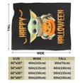 thumbnail image 2 of Manta de microfibra ultra suave YodA con estampado 3D de moda para todas las estaciones, para sofá, cama, manta cálida, perfecta para niños, adultos, regalo de cumpleaños familiar, 40 x 30 pulgadas, 2 of 5