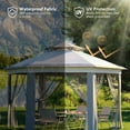 thumbnail image 7 of EliteEdge Pop Up Gazebo 13x13ft, Hexagonal Outdoor Canopy Shelter, Instant Patio Gazebo Tent with Mesh Netting and Strong Steel Frame for Patio Backyard Garden Wedding Party, 7 of 7