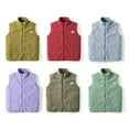thumbnail image 4 of GYRATEDREAM Toddler Boys Girls Polar Fleece Vest Jacket Kids Sleeveless Full Zip Warm Lightweight Coat Outwear with Pockets Children Fall Winter Clothes Green for 2-11Y, 4 of 4
