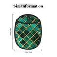 thumbnail image 3 of Pofeuu Green Mosaic Glass Print Silicone Pot Mat Mitten With Hanging Loop Heat Resistant Oven Mitts Non-Slip Bbq Baking Smoking Potholders, 3 of 7
