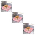 thumbnail image 3 of Bandeja de inodoro de entrenamiento Methold para gatos y mascotas Rosa Pequeño, 3 of 6