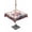 DarkRed, variant on Outdoor Tablecloths with Umbrella Hole & Zipper, Independence Day 60 x102 Inch Rectangle Tablecloths, Patriotic Gnomes USA Flag Flowers Retro Waterproof Table Cloth, Patio/Pool/Picnic Table Covers