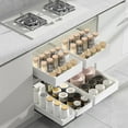 thumbnail image 6 of 3PCS Pull Out Cabinet Organizer Adhesive with Nano Film,Slide Out Drawers Adhesive Heavy Duty Storage Drawer Shelf with 3PCS Divider Racks for Kitchen Pantry Bathroom Home, 6 of 13