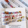 thumbnail image 4 of 5M Nueva Serie Snoopy Charlie Brown Pegatinas de Cinta de Papel de Dibujos Animados Kawaii 7 Estilos Material de Decoración de Cuentas de Mano para Regalos de Niñas, 4 of 5