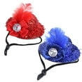 thumbnail image 1 of Bienvenido 2 Piezas Sombreros de Pollo con Correa Elástica Ajustable Lazo de Encaje de Plumas Divertido, 1 of 5