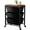 Dark Black, variant on Rolling Cart with 4 Drawers, Plastic Drawer Storage Carts with Wheels & Wooden Tabletop, Metal Utility Cart with Pegboards, Office Living Room Classroom Craft Organization and Storage, Dark Black