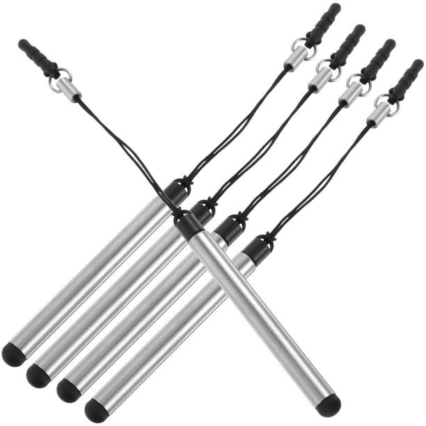 5 lápices ópticos portátiles para pantalla táctil, capacitivos, para tableta