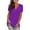 #1 Purple, variant on Women T-Shirts Summer V Neck Tops Short Sleeve Tunic Tops Comfy Tee Casual Loose Shirts