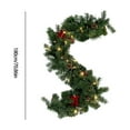 thumbnail image 3 of sruoe Artificial Christmas Garland Unlit, Christmas Decorate, Faux Garlands Christmas, Fake Greenery Garlands, Hanging Garland, Vine Garland for Door Stair Fireplace Indoor Tabletop Decor, 3 of 6
