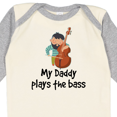 thumbnail image 4 of Inktastic String Bass My Daddy Plays the Bass Boys or Girls Long Sleeve Baby Bodysuit, 4 of 5