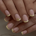 thumbnail image 5 of Short Press On Nails, Buy 2 Get 1 Free Blue Red White Fake Nails with Star Stripe Design, Glossy Square Acrylic Nails, Reusable Glue On Nails for Women Girls, Perfect for Holiday Party Daily Wear, 5 of 14