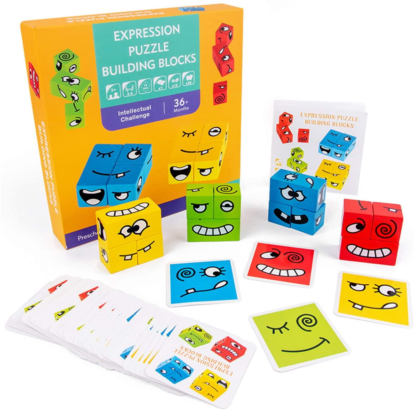 expression puzzle building blocks