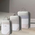 thumbnail image 5 of 4pcs/set Compression Packing Cubes Expandable Storage Travel Luggage Bags Organizer, 5 of 5