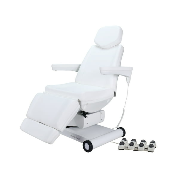 Modena Electric Spa Treatment Table 4 Motors Massage Bed with Foot Pedals, Spa Resort Salon Massage Equipment, Taupe