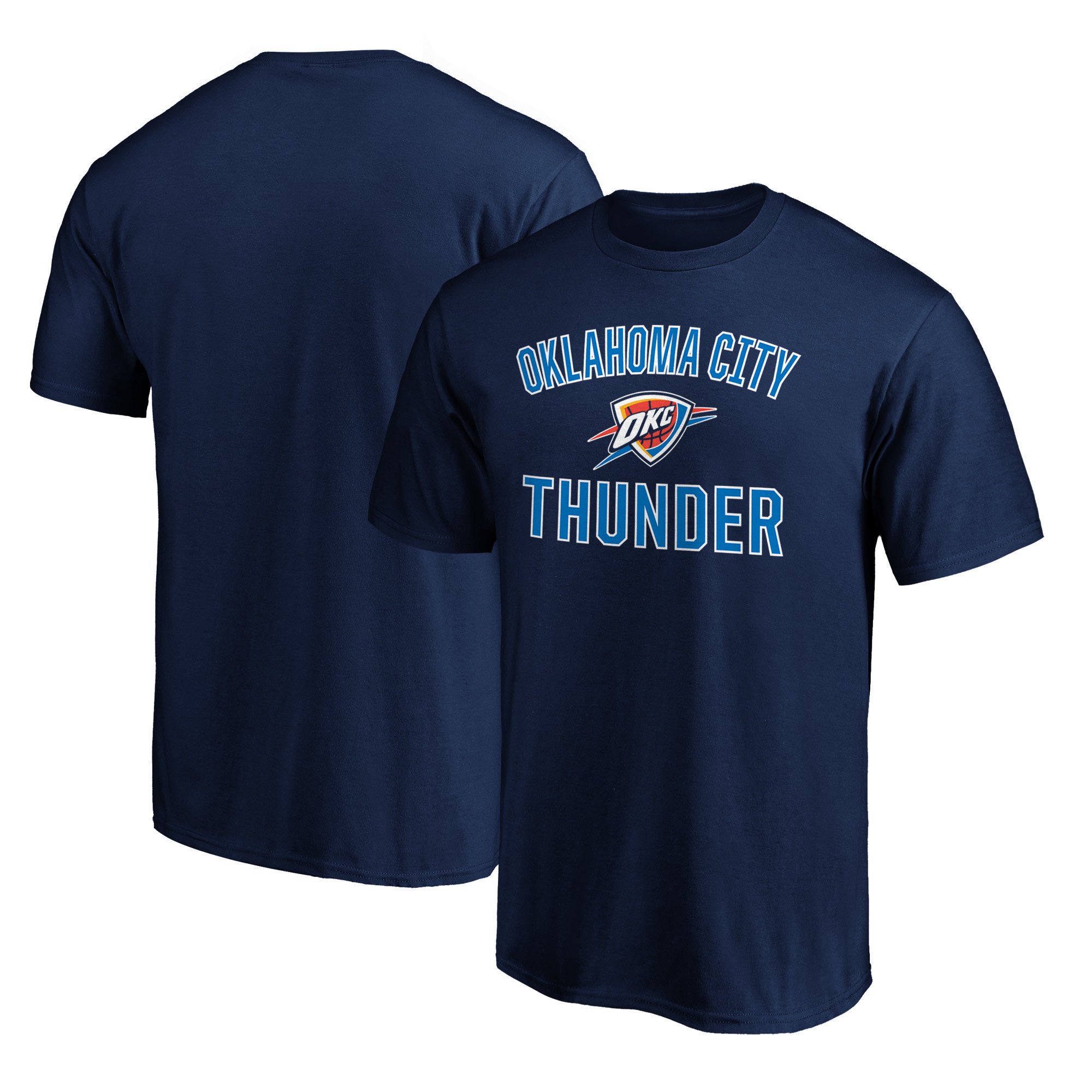 Men's Navy Oklahoma City Thunder Victory Arch T-Shirt