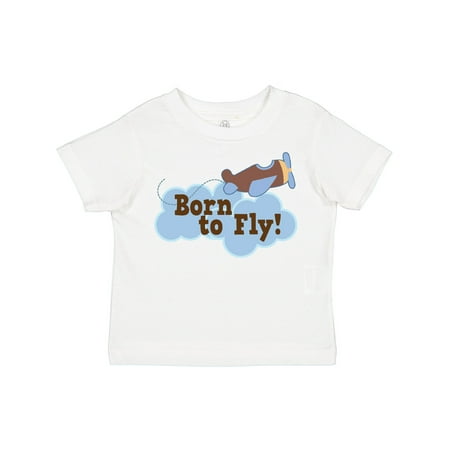 

Inktastic Airplane Future Pilot Born to Fly Gift Toddler Boy Girl T-Shirt