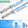 thumbnail image 5 of Uxcell 1/8" OD Check Valve, Nickel Plated Brass Push to Connect Fitting One Way Check Valve Quick Release Fitting [Silver Grey], 5 of 7