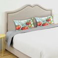 thumbnail image 3 of Yayeee Pillowcase Queen Size Set of 2 Satin Wrinkle Resistant Pillow Case, Blue Tomatoes, 3 of 7