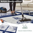 thumbnail image 5 of Nautical Navy Outdoor Rug 3x5 Ft - Reversible Patio Rug Outdoor Camping Rugs, Blue Lighthouse Boat Compass Ocean Washable Indoor Outdoor Area Rugs, Non-Slip Outdoor Carpet Runner for Deck/Porch, 5 of 8