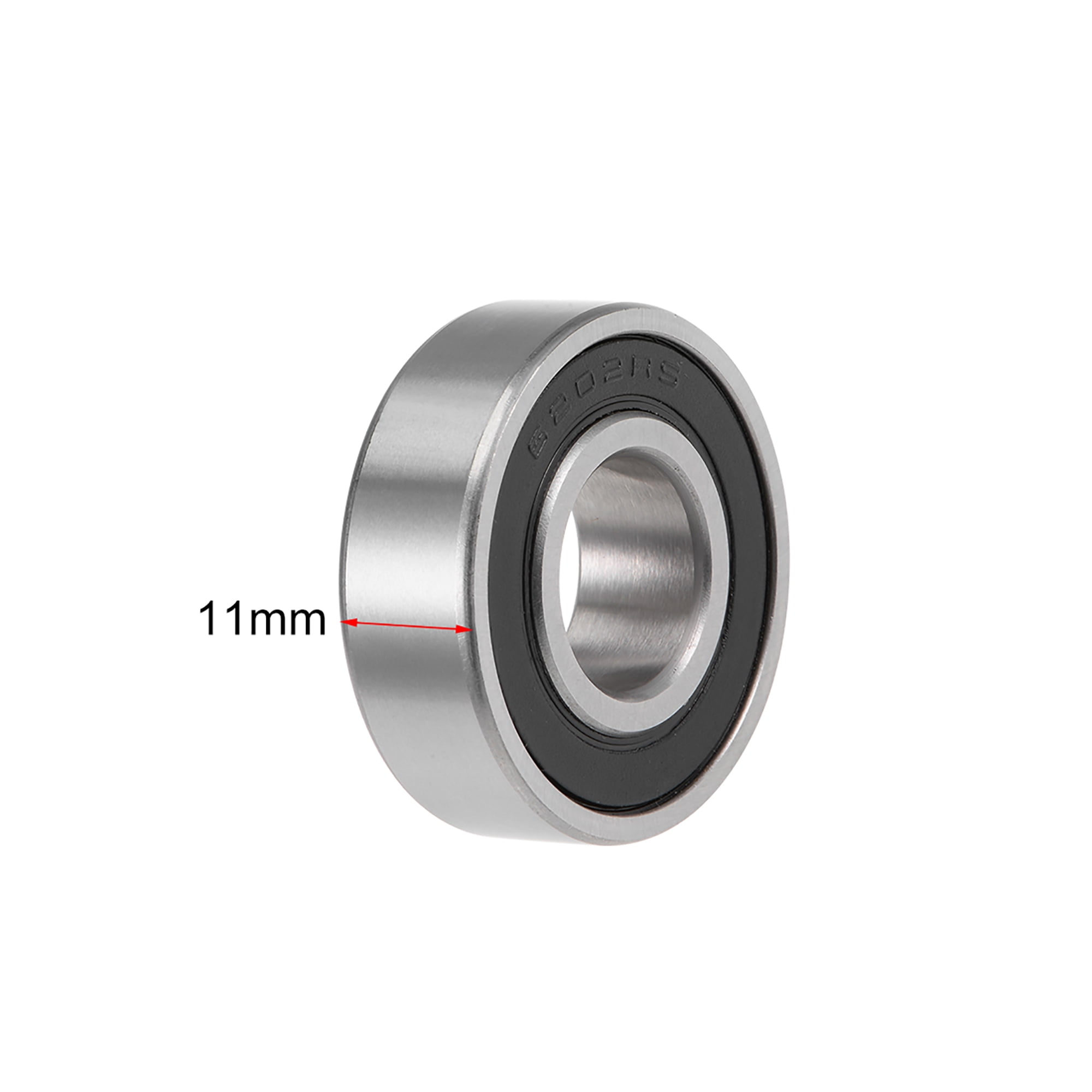 6202-2RS Deep Groove Ball Bearings Z2 15mmx35mmx11mm Double Shielded Carbon Steel 10pcs