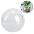 thumbnail image 5 of Half-Round Shape Indoor Clear Wall Planter, Easy Hanging Acrylic Globe Flower Vase for Decorative Bubble Aquarium (Transparent Design, Maximize Space), 5 of 8