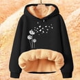 thumbnail image 1 of IMENGL Hiver Printemps Chaud Polaire à Capuche, Noir 2TG, Taille M-5TG, 1 of 4
