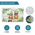 thumbnail image 6 of St. Patrick's Day Placemats Set of 12, Green Gnomes Lucky Shamrocks Grey Farm Wooden Placemats for Dining Table, Place Mats for Kitchen Tabletop, Waterproof Wipeable Dining Table Mats Set, 6 of 9