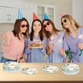 thumbnail image 4 of Hiroekza Happy Birthday Party Tableware Supplies Set 10 - Disposable Tableware for 10 Guests, Includes Plates, Cups, Cutlery & More Green, 4 of 6