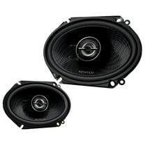 KENWOOD Custom Fit KFC-C6898RS 6 x 8 Inch 360 Watt Max Power Full Range Speakers Black, 2 Pack